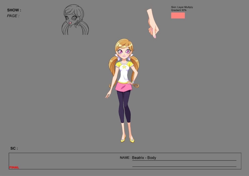 Lolirock Beatrix concept art