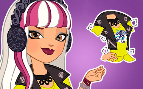 Ever After High: Super cool Melody Piper paper doll