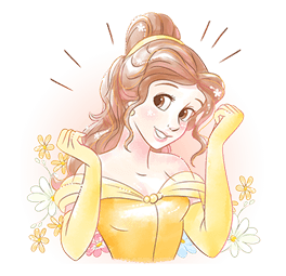 New beautiful pictures of princess Belle with different emotions