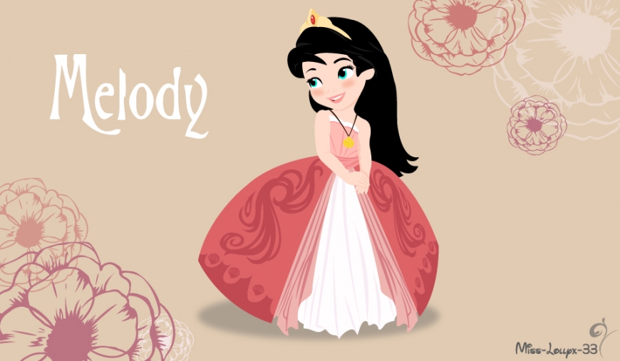 Disney heroines as cute young children