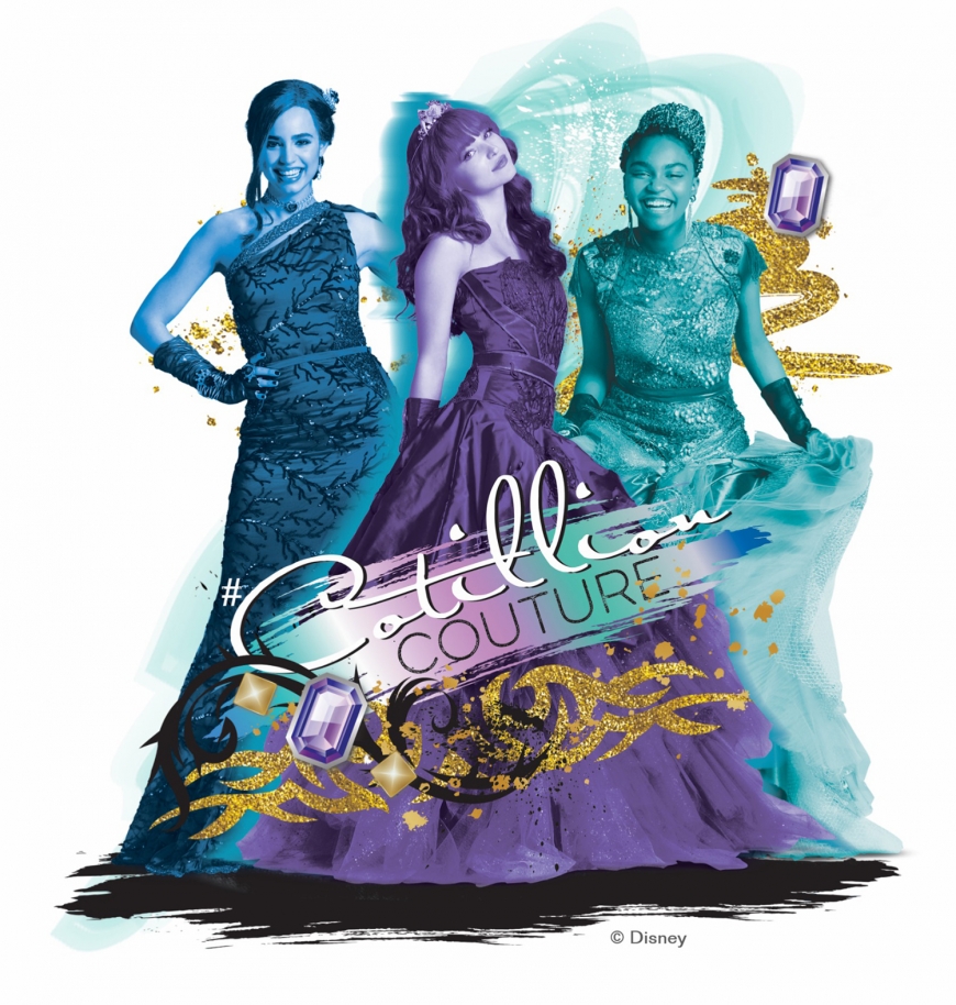 Disney Descendants 2 Evie, Mal, Uma - Royal Cotillion Couture hd high quality picture