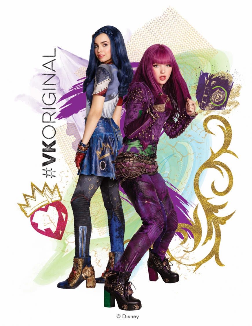 Disney Descendants 2 Mal and Evie hd high quality picture