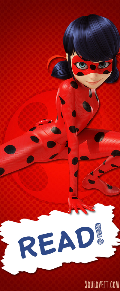 Miraculous LadyBug bookmark - Read