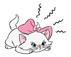 Mary cat emotions - Disney Cute