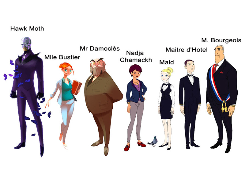 Miraculous Ladybug characters by height Miraculous Ladybug characters by height