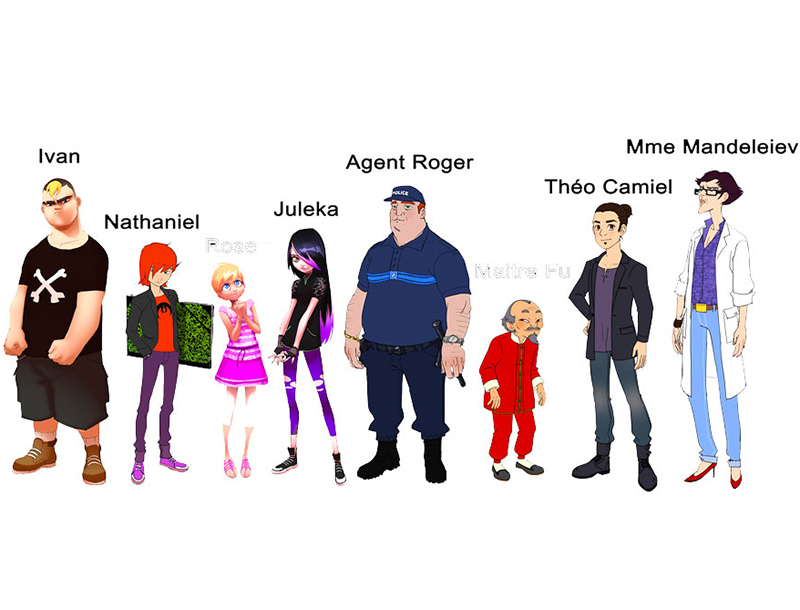 Miraculous Ladybug all main characters in one picture 