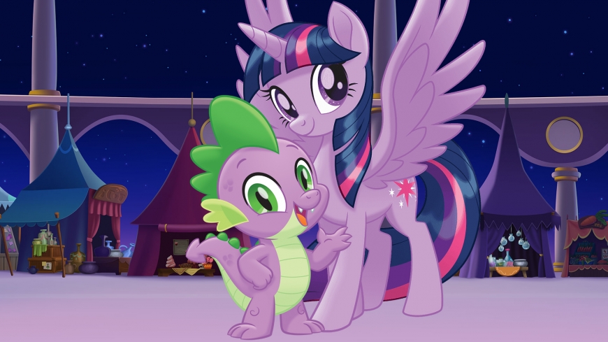 My Little Pony The Movie wallpaper Spike and Twilight