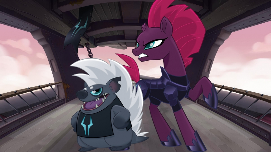 My Little Pony The Movie wallpaper Grubber and Tempest Shadow