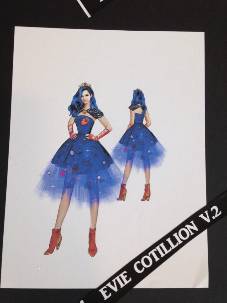 Disney Descendants 2 Evie cotillion look design