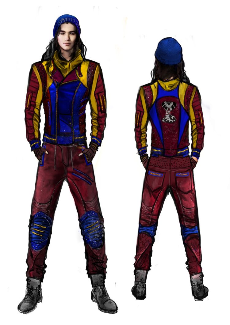 Disney Descendants 2 Jay Isle of the Lost look design