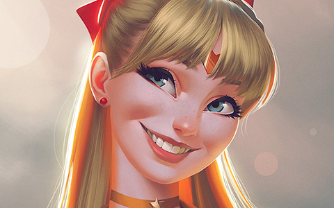 Sailor Moon: Beautiful realistic portraits of Sailor Soldiers by Leandro Franci