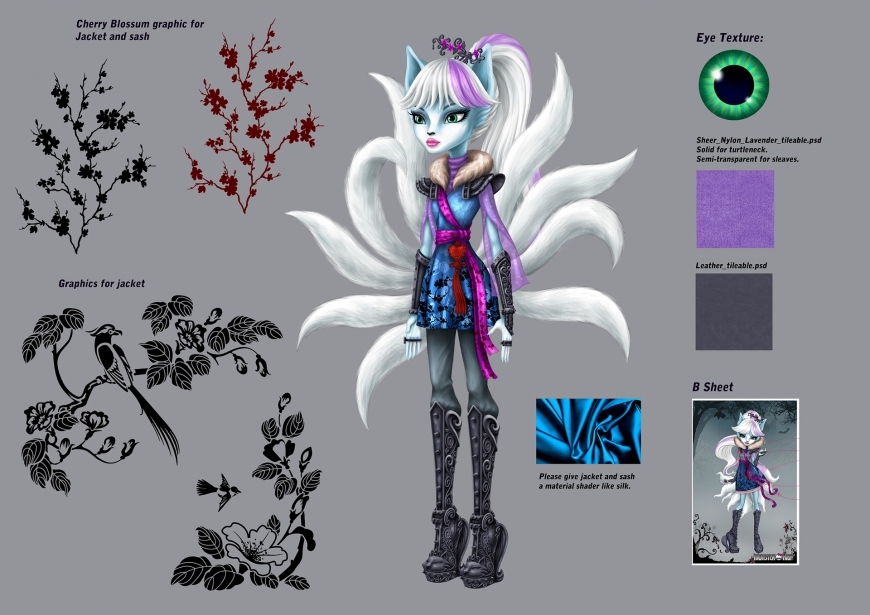 Monster High Euna fox design