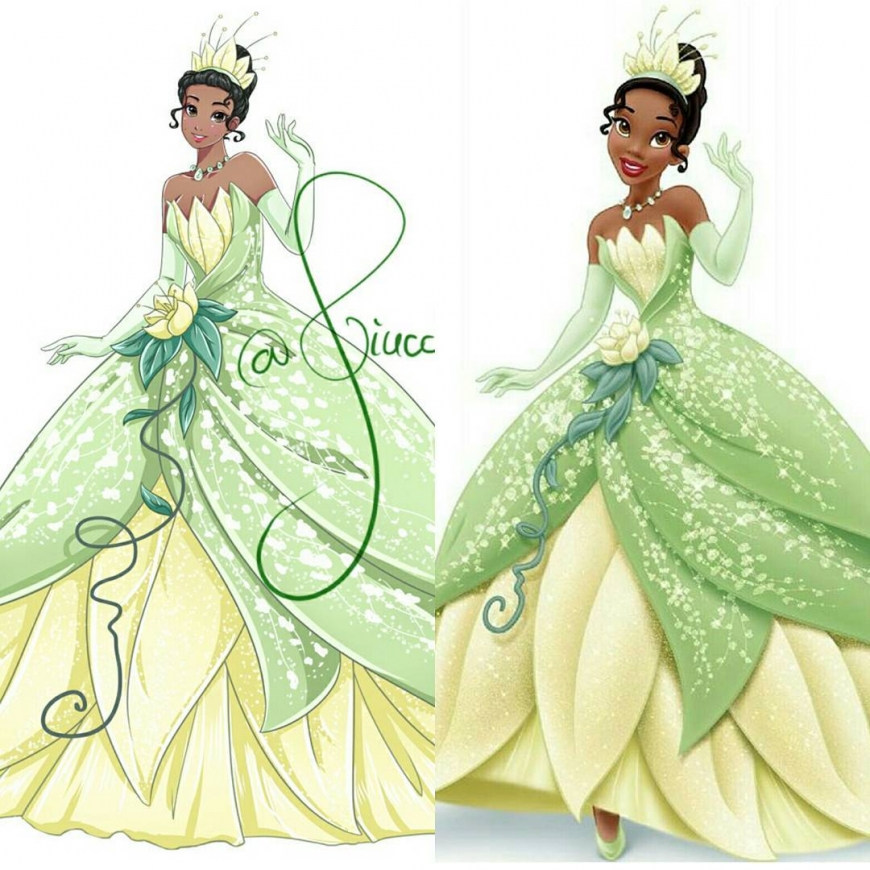 Tiana in anime style