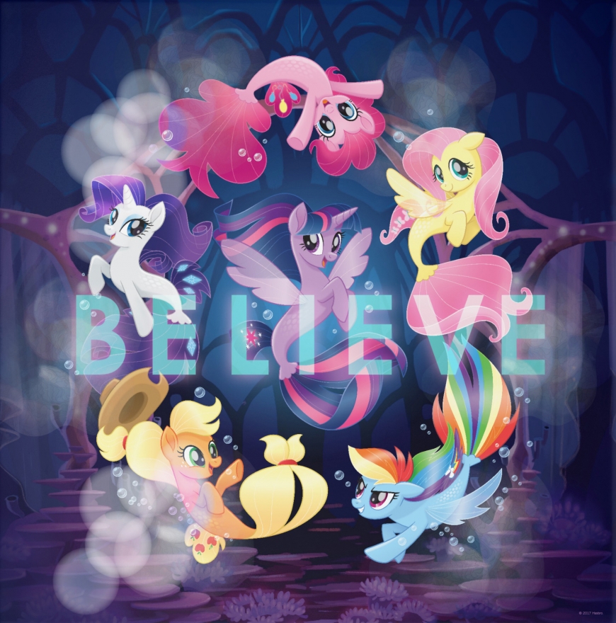 Main six as mermaids - seaponies in My Little Pony The Movie - My Little Pony The Movie