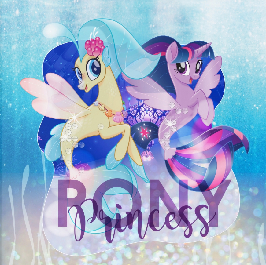 Princess Skystar and princess Twilight Sparkle as mermaids