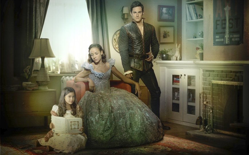 Once Upon a Time season 7 Wallpaper with Lucy, Henry and Cinderella