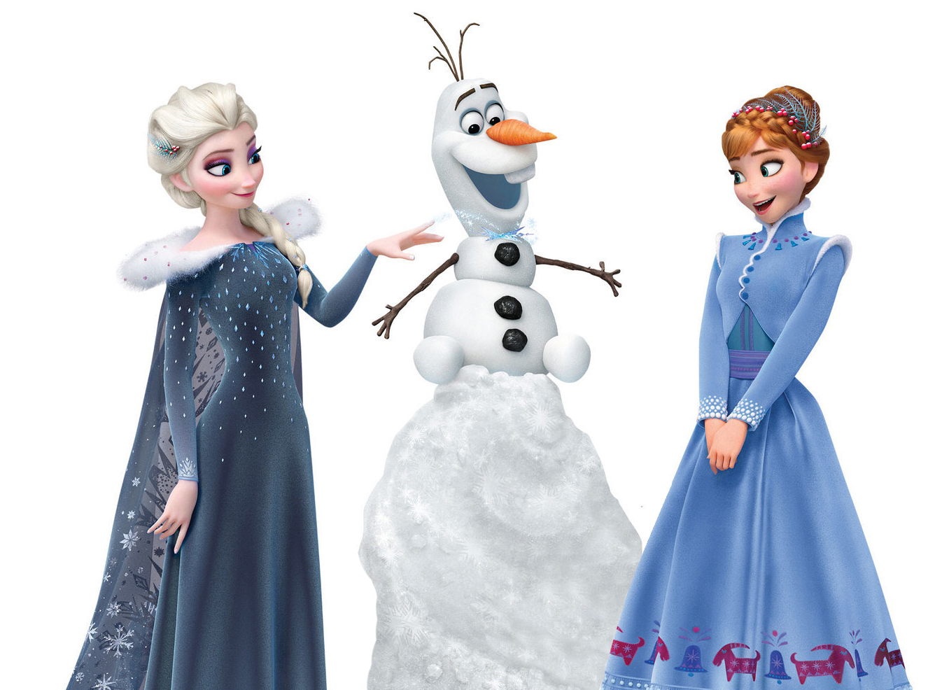 New big images of Olaf’s Frozen Adventure main characters.