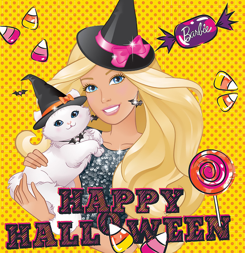 Halloween Barbie art