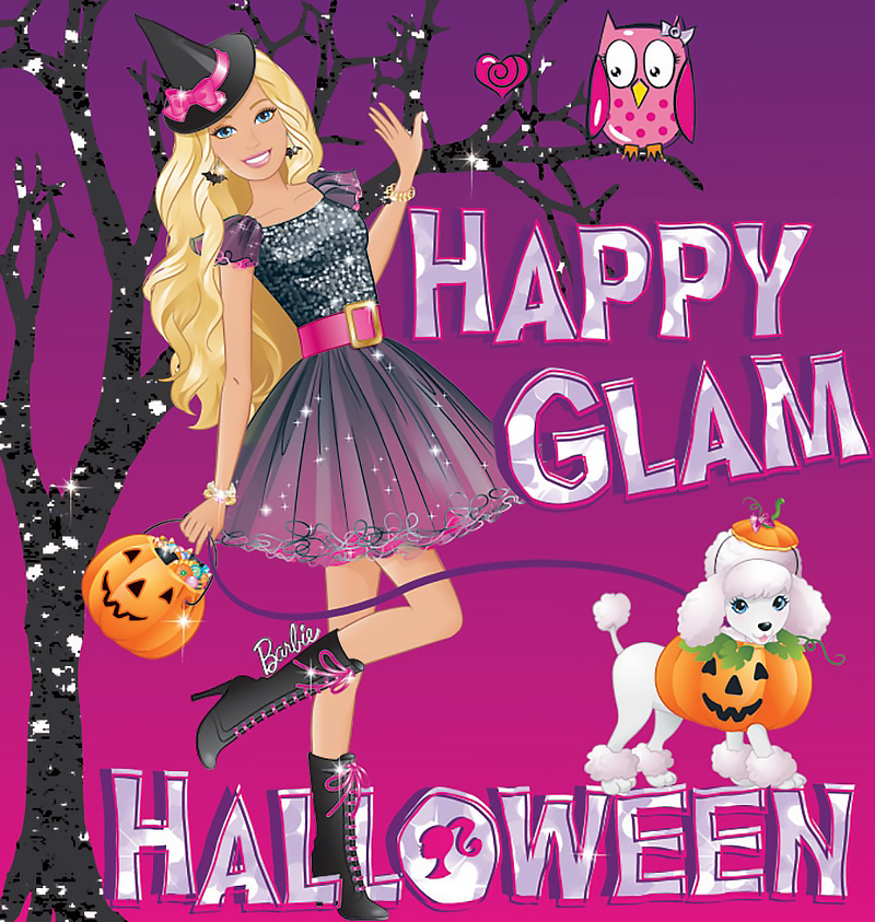 Barbie Halloween Cards