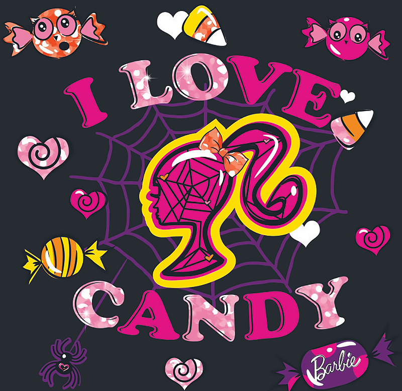 I love candy card Barbie