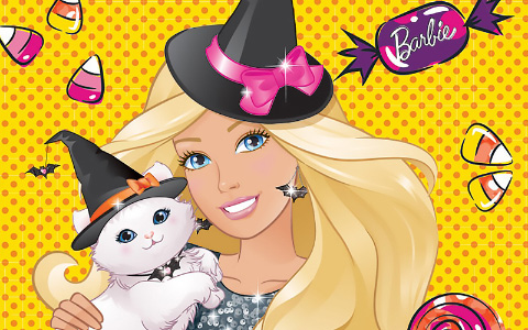 Barbie Halloween Cards