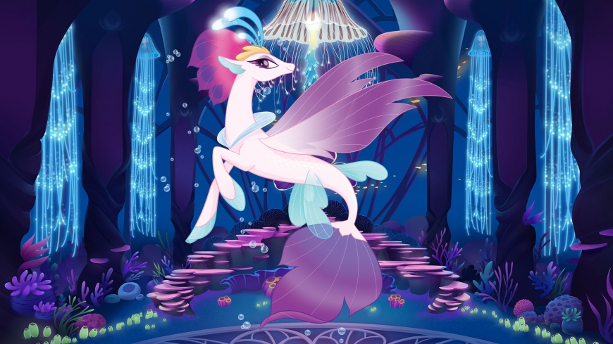 My Little Pony The Movie wallpaper mermaid Queen Novo