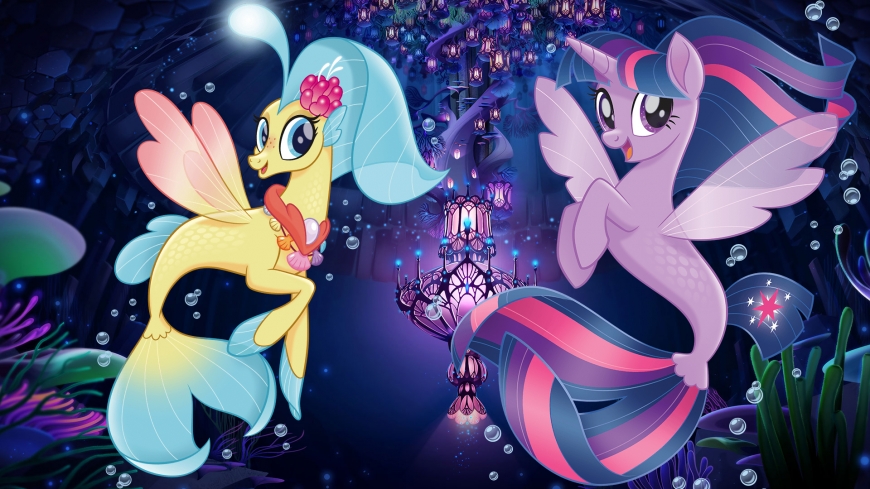 My Little Pony The Movie wallpaper mermaid Princess Sky Star and princess Twilight Sparkle