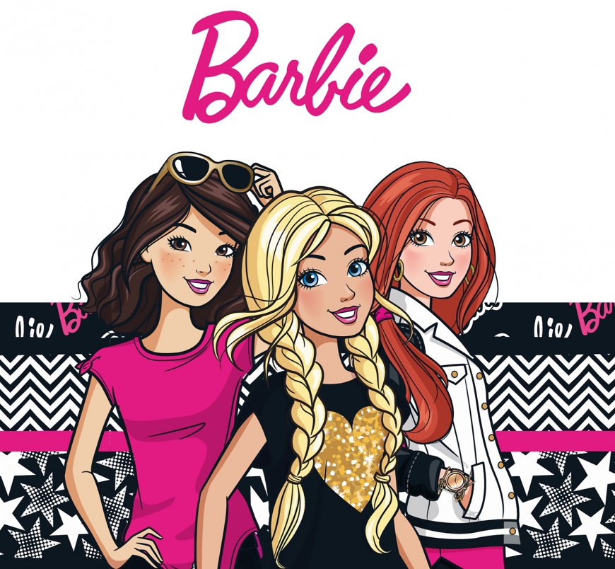 Modern Barbie with friends 2018 art