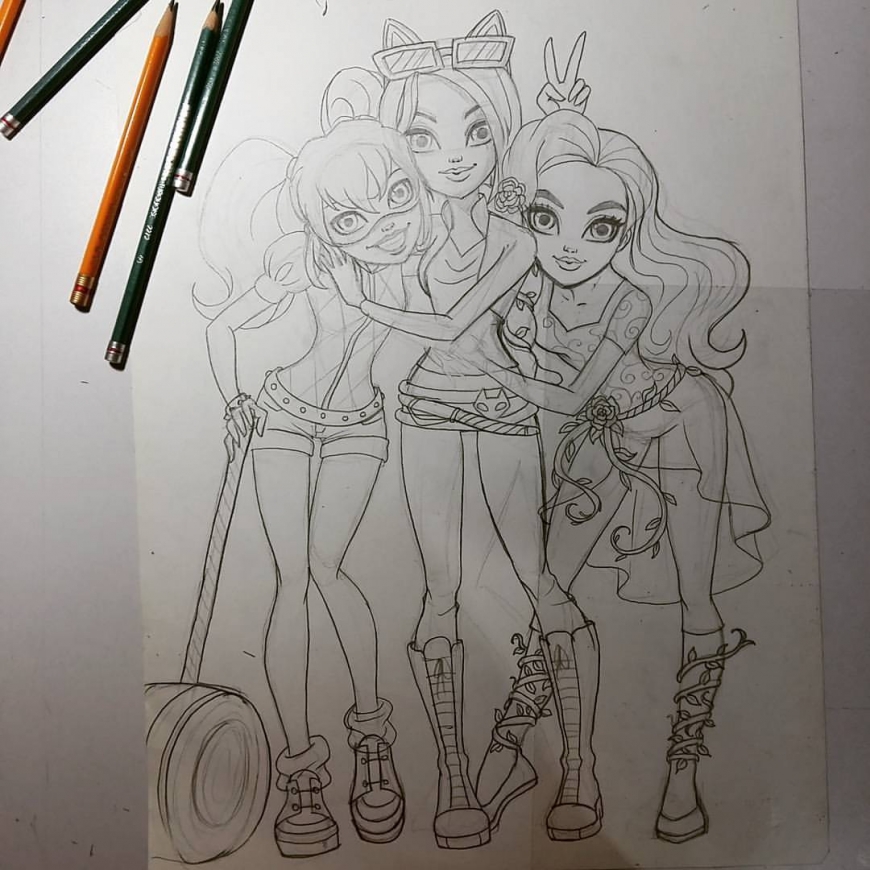 DC Super Hero Girls art