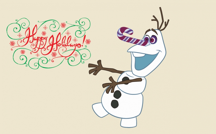  Olaf’s Frozen Adventure wallpaper - Olaf with christmas candy