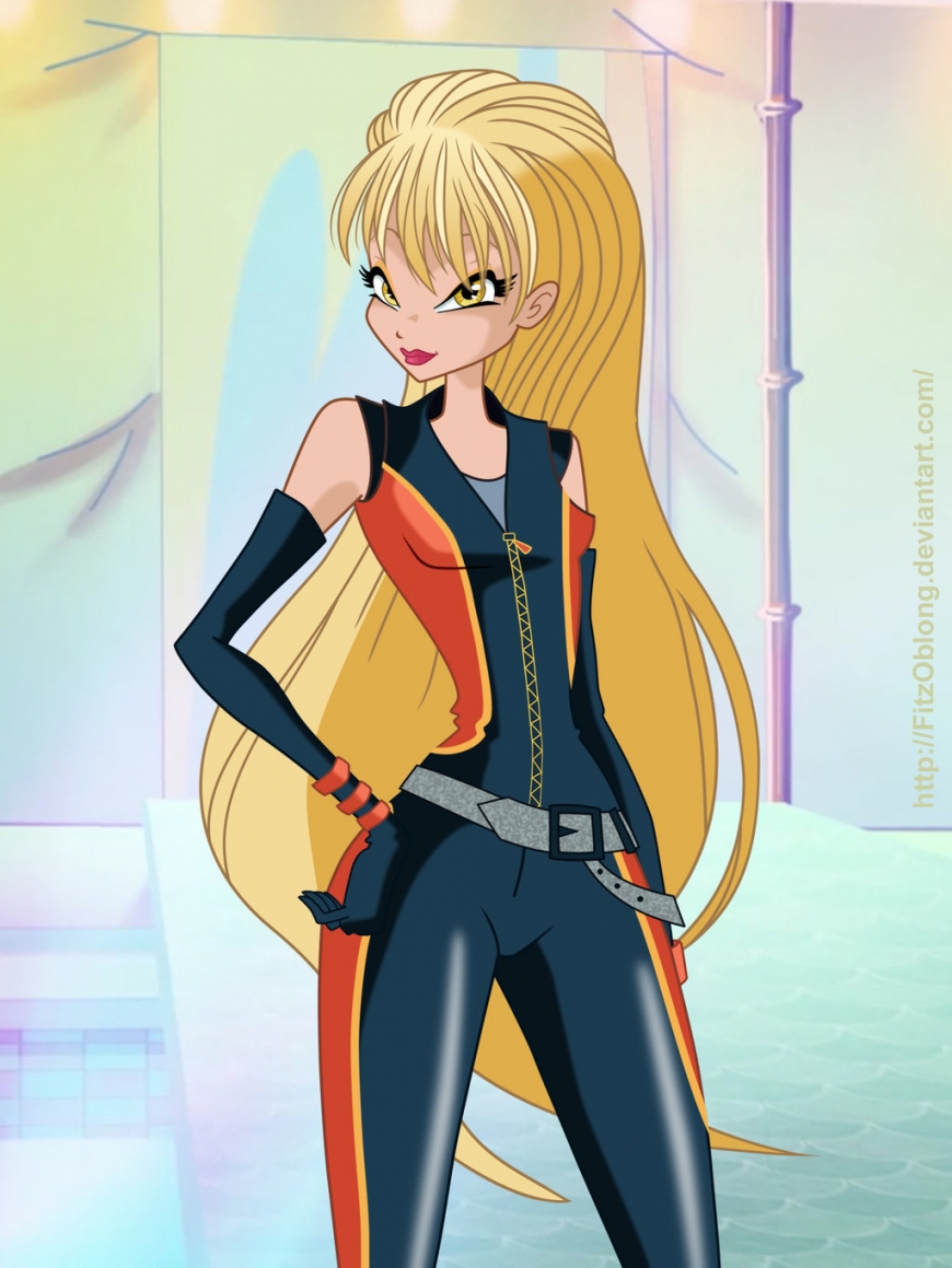 Stella from World of Winx in spy outfit