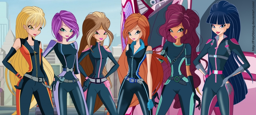 World of Winx in spy outfits