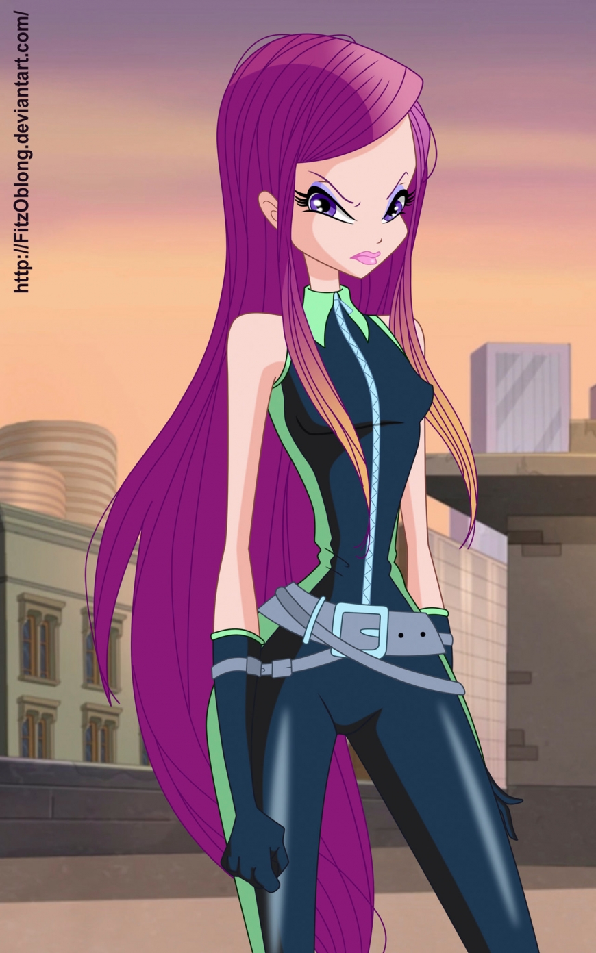 Roxy from World of Winx in spy outfit
