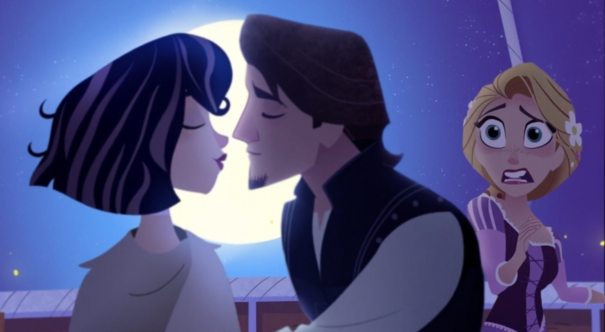 Tangled: The Series if Eugene kissed Cassandra