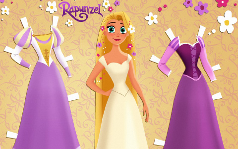 Tangled: The Series - Cassandra and Rapunzel paper dolls