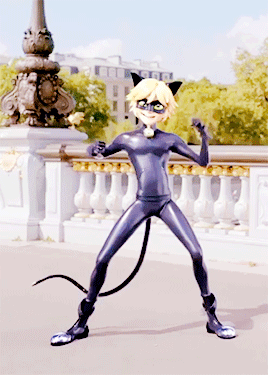 Cat Noir dancing moves gif, Miraculous Ladybug season 2
