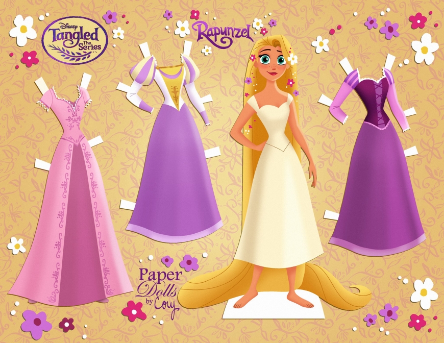 Tangled the series Rapunzel paper doll