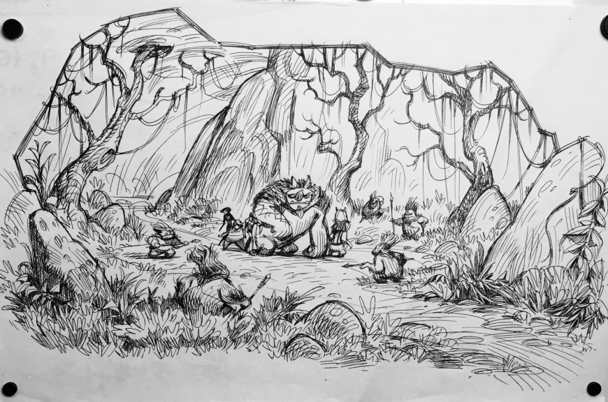 Trollhunters Sketches, Quagawamps' Swamp