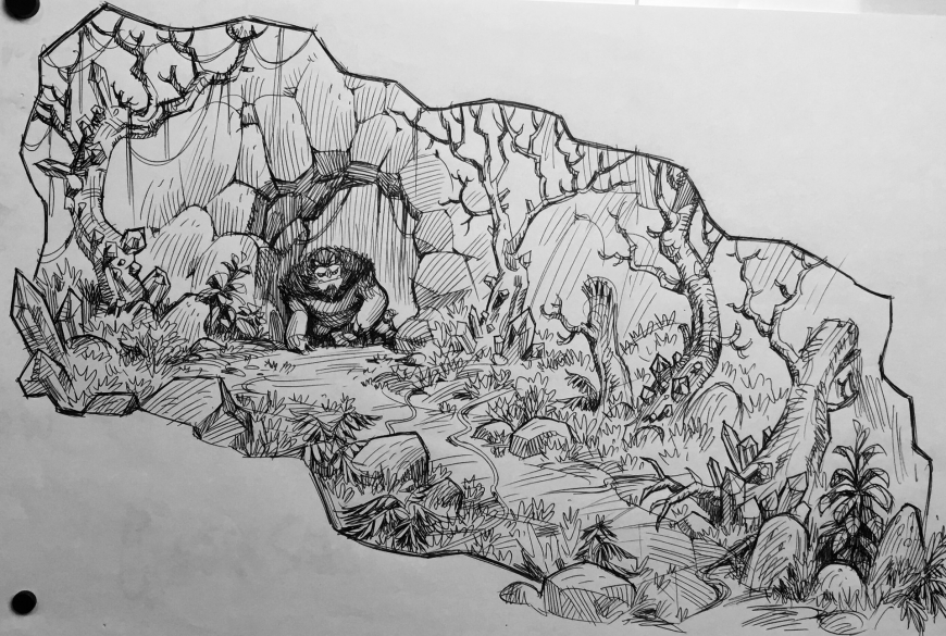 Trollhunters Sketches, Quagawamps' Swamp