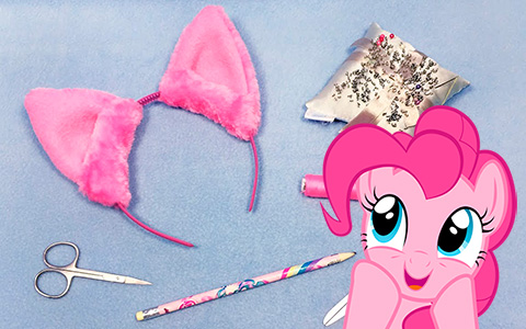 DIY video how to make My Little Pony ears on rim (headband)