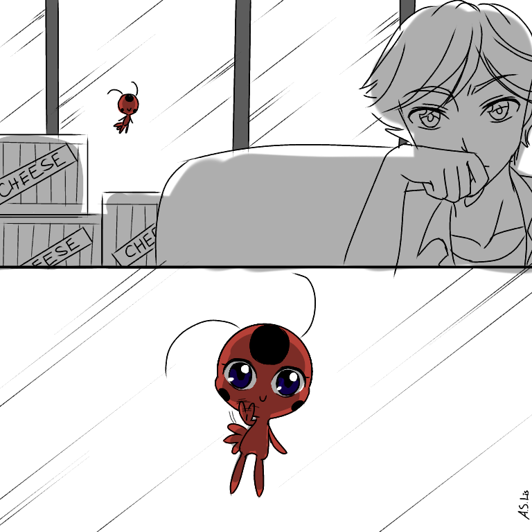 Plagg has to keep secret of Ladybug