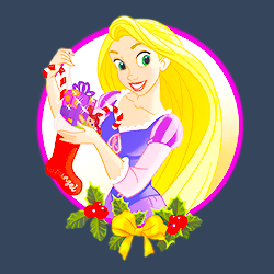 Disney Princess Christmas icons