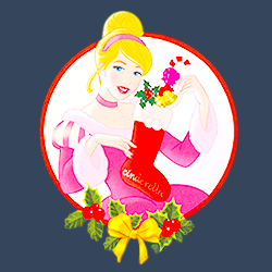 Disney Princess Christmas icons
