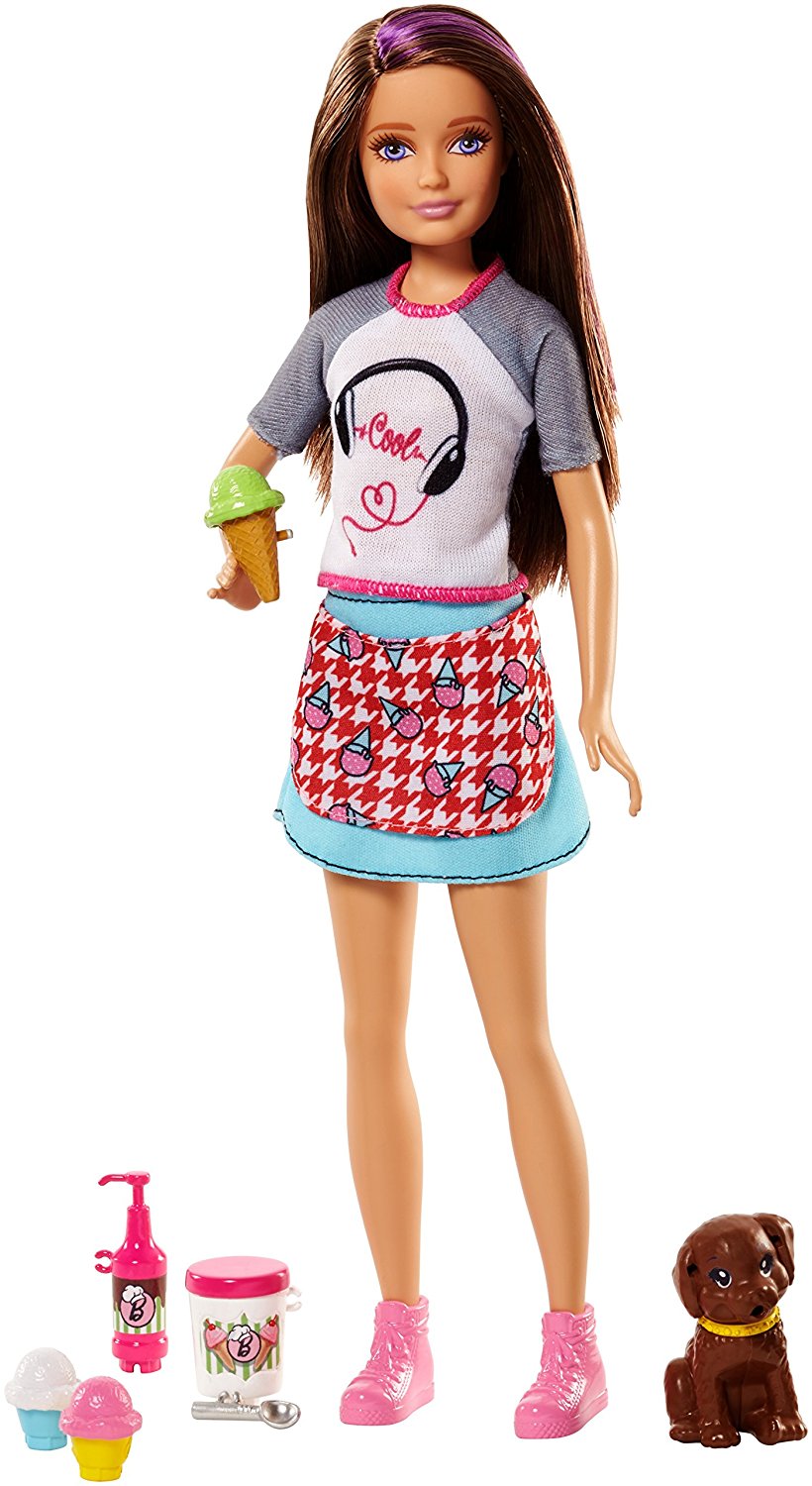 Barbie Sister Skipper Doll with ice cream