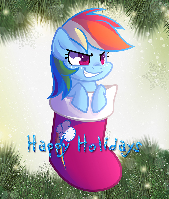 My Little Pony Christmas cards Happy Holidays