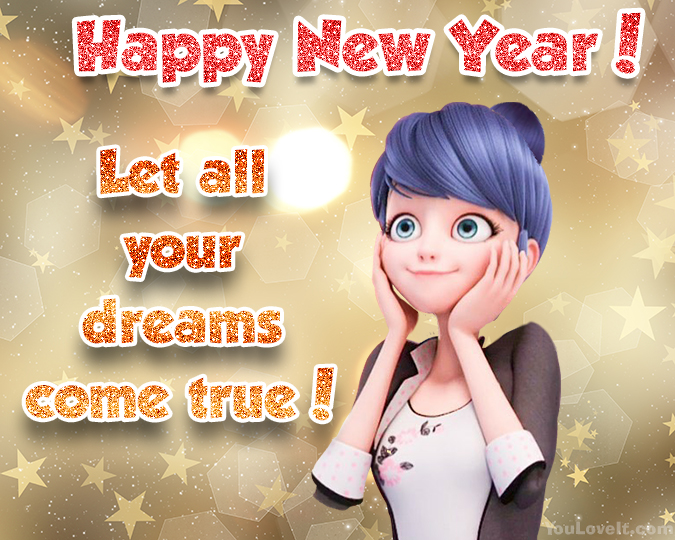 Miraculous Ladybug New Year cards - pictures