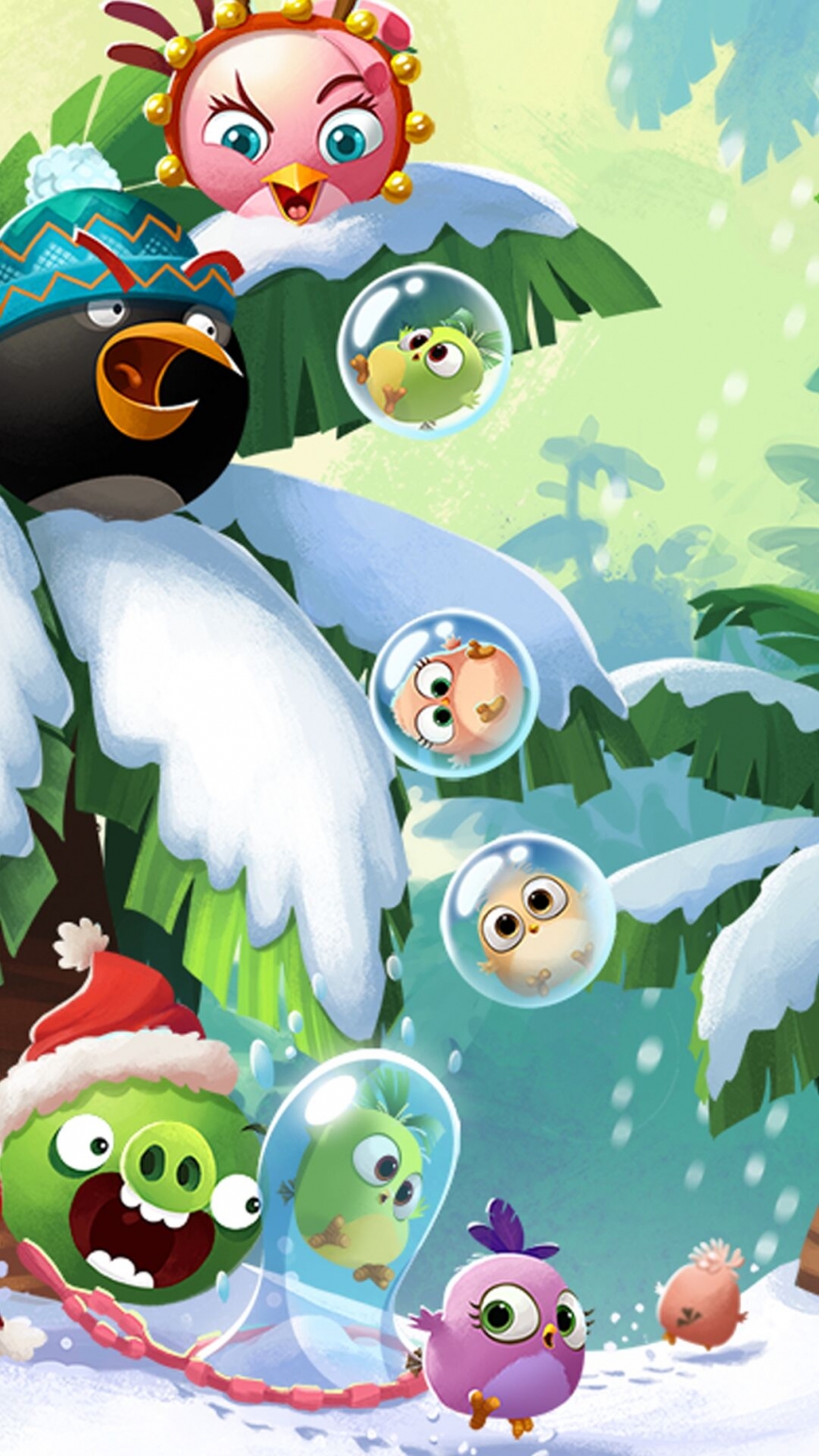 Angry Birds holiday wallpapers