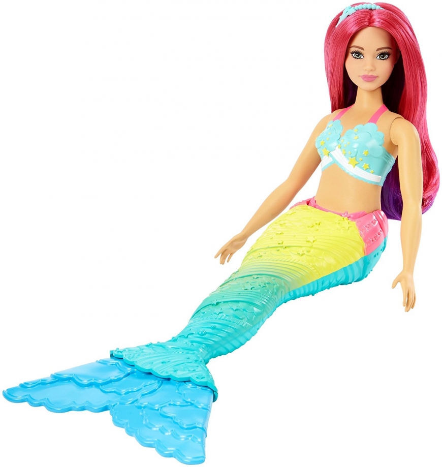 Barbie Dreamtopia Mermaid Doll – Red and Purple  (curvy)