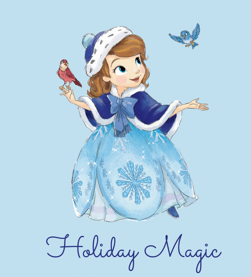 Sofia the first christmas card picture
