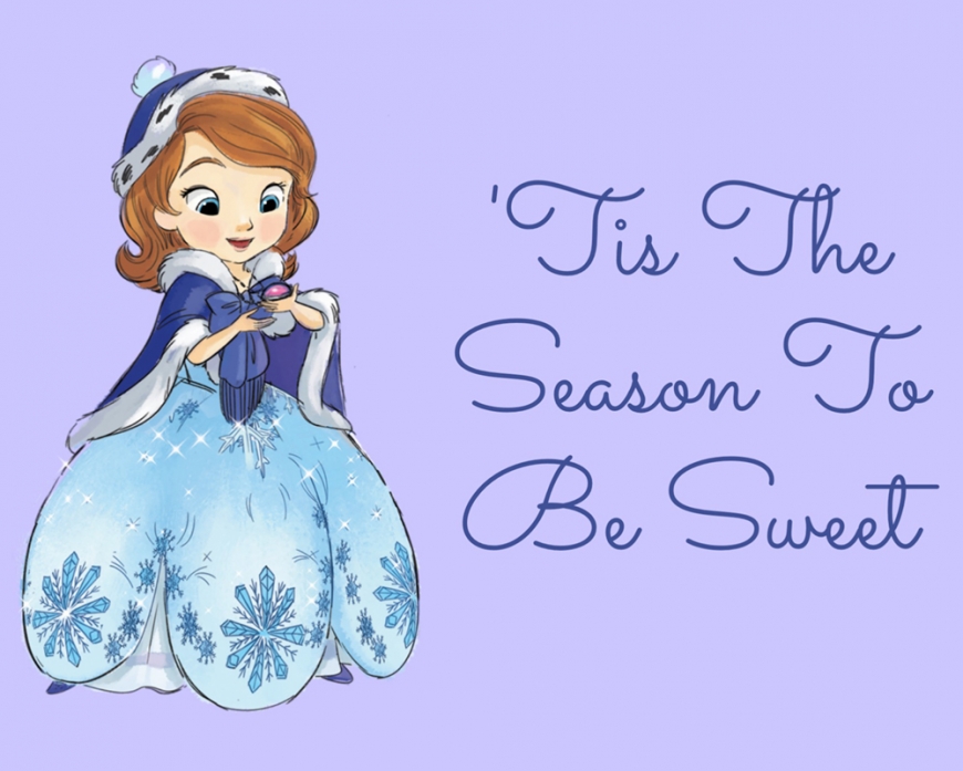 Sofia the first christmas card picture